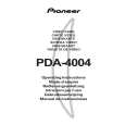 PIONEER PDA-4004 Manual de Usuario
