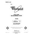 WHIRLPOOL MW8650XR0 Catálogo de piezas