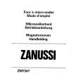 ZANUSSI ZM734T Manual de Usuario