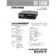 SONY XR5000 Manual de Servicio