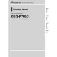PIONEER DEQ-P7650/ES Manual de Usuario PIONEER DEQ-P7650/ES Manual de Usuario
