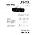 SONY CFS-208L Manual de Servicio