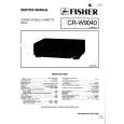 FISHER CR-W9040 Manual de Servicio