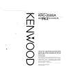KENWOOD KRC2000A Manual de Usuario KENWOOD KRC2000A Manual de Usuario