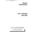 ARTHUR MARTIN ELECTROLUX ASF660B1 Manual de Usuario
