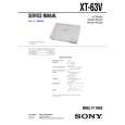 SONY XT63V Manual de Servicio