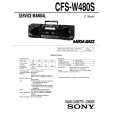 SONY CFS-W480S Manual de Servicio