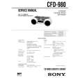 SONY CFD980 Manual de Servicio