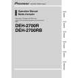 PIONEER DEH-2700RB/X1P/EW Manual de Usuario
