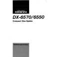 ONKYO DX-6550 Manual de Usuario