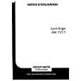 ARTHUR MARTIN ELECTROLUX AW715T Manual de Usuario