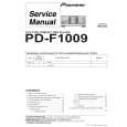 PIONEER PD-F1009/MY Manual de Servicio