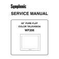SYMPHONIC WF206 Manual de Servicio