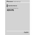 PIONEER XDV-P6 Manual de Usuario
