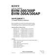 SONY BVW-300 Manual de Servicio