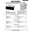 SHARP QTF40H Manual de Servicio