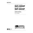 SONY SVO-5800P VOLUME 1 Manual de Servicio