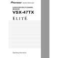 PIONEER VSX-47TX Manual de Usuario
