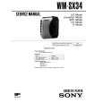 SONY WM-SX34 Manual de Servicio