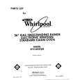 WHIRLPOOL SF5140ERW8 Catálogo de piezas