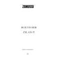 ZANUSSI ZXL626IT Manual de Usuario