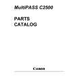 CANON MULTIPASS C2500 Catálogo de piezas