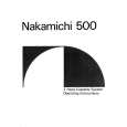 NAKAMICHI 500 Manual de Usuario