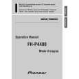 PIONEER FH-P4400 Manual de Usuario