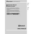 PIONEER DEH-P9800BT/UC Manual de Usuario