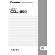 PIONEER CDJ-800/NKXJ Manual de Usuario