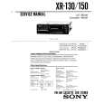 SONY XR-150 Manual de Servicio