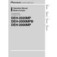PIONEER DEH-2000MPB/XN/EW5 Manual de Usuario