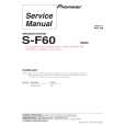 PIONEER S-F60/SXTW/EW5 Manual de Servicio
