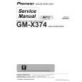 PIONEER GM-X374 Manual de Servicio