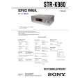 SONY STR-K980 Manual de Servicio