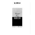 KAWAI MR120 Manual de Usuario