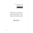 ZANUSSI ZM23TGK Manual de Usuario