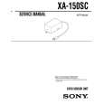 SONY XA150SC Manual de Servicio