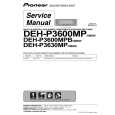 PIONEER DEH-P3600MPBEW Manual de Servicio
