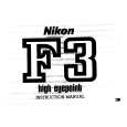 NIKON F3 Manual de Usuario