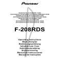 PIONEER F-208RDS Manual de Usuario