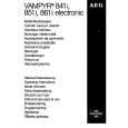 AEG VAMPYR861IELECTR. Manual de Usuario