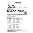 PIONEER CDX-P22 Manual de Servicio