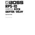 BOSS RPS-10 Manual de Usuario