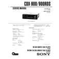SONY CDX-900 Manual de Servicio