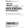 PIONEER AVX-P7650DVD/RC Manual de Servicio