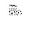 YAMAHA SW60XG Manual de Usuario