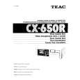 TEAC CX-650R Manual de Usuario