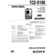 SONY TCDD100 Manual de Servicio