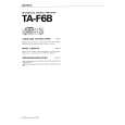 SONY TA-F6B Manual de Usuario